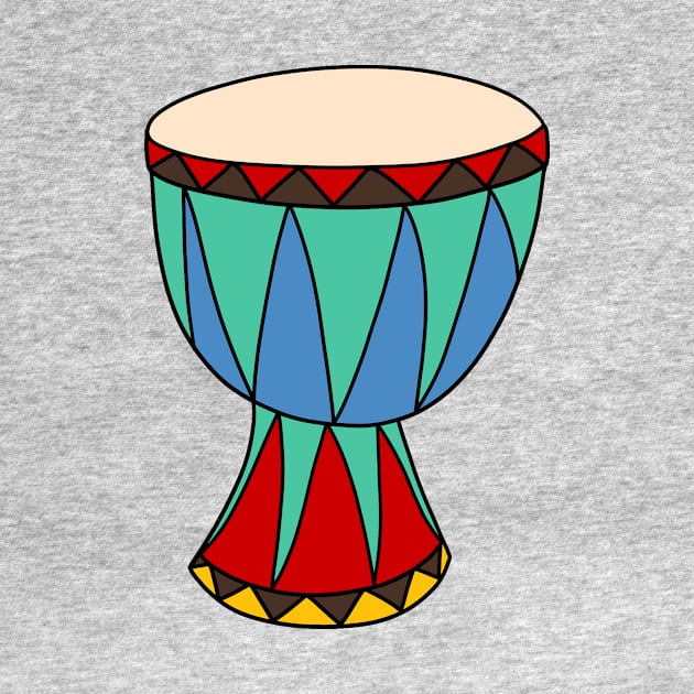 Colorful Djembe by saradaboru